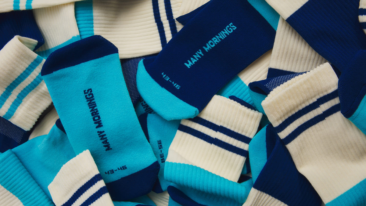 Many Mornings - skarpetki sportowe - BLUE BLUES